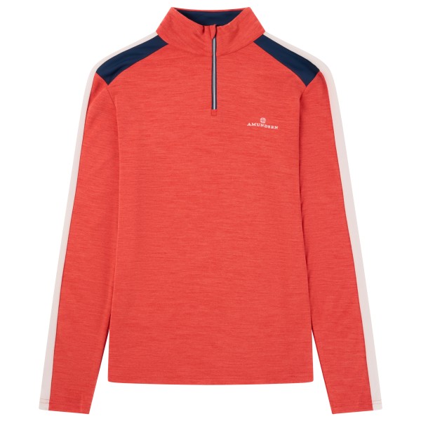 Amundsen Sports - 5Mila Half Zip - Merinojacke Gr L rot von Amundsen Sports