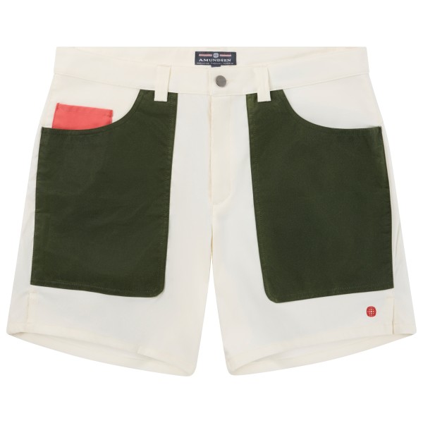 Amundsen Sports - 7'' Field Shorts - Shorts Gr M weiß/oliv von Amundsen Sports