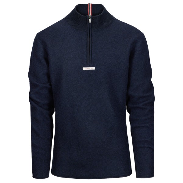 Amundsen Sports - Boiled Half Zip - Merinopullover Gr L blau von Amundsen Sports