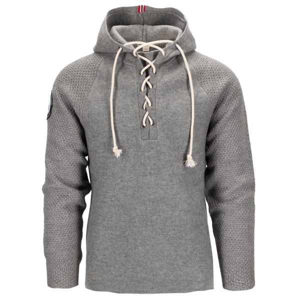 Amundsen Sports - Boiled Hoodie Laced - Merinopullover Gr L grau von Amundsen Sports