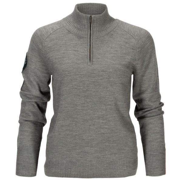 Amundsen Sports - Women's Peak Half Zip - Merinopullover Gr L grau von Amundsen Sports