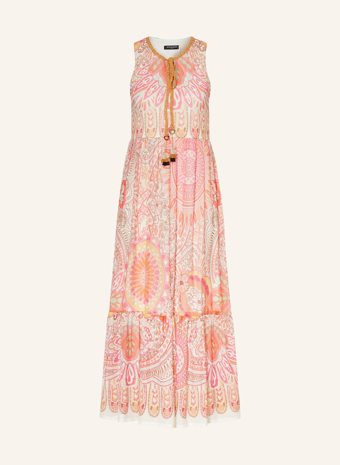Ana Alcazar Kleid Madi Mit Glitzergarn orange Ana Alcazar Kleid Madi Mit Glitzergarn orange von Ana Alcazar