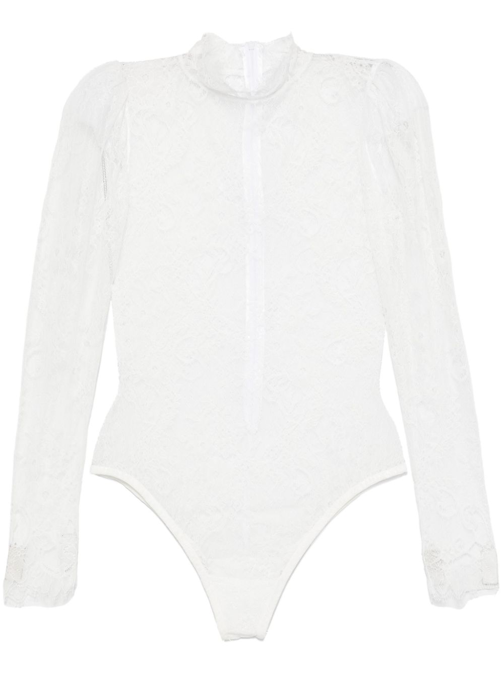 Ana Radu Chantilly lace bodysuit - White von Ana Radu