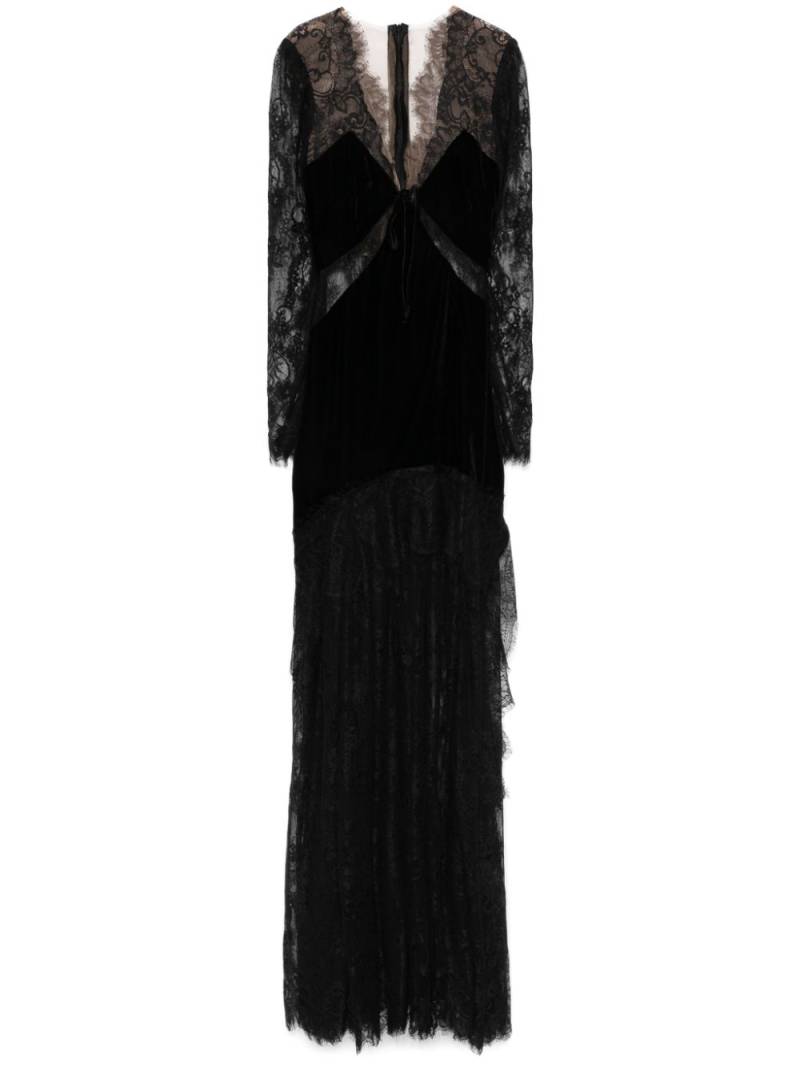 Ana Radu corded-lace maxi dress - Black von Ana Radu