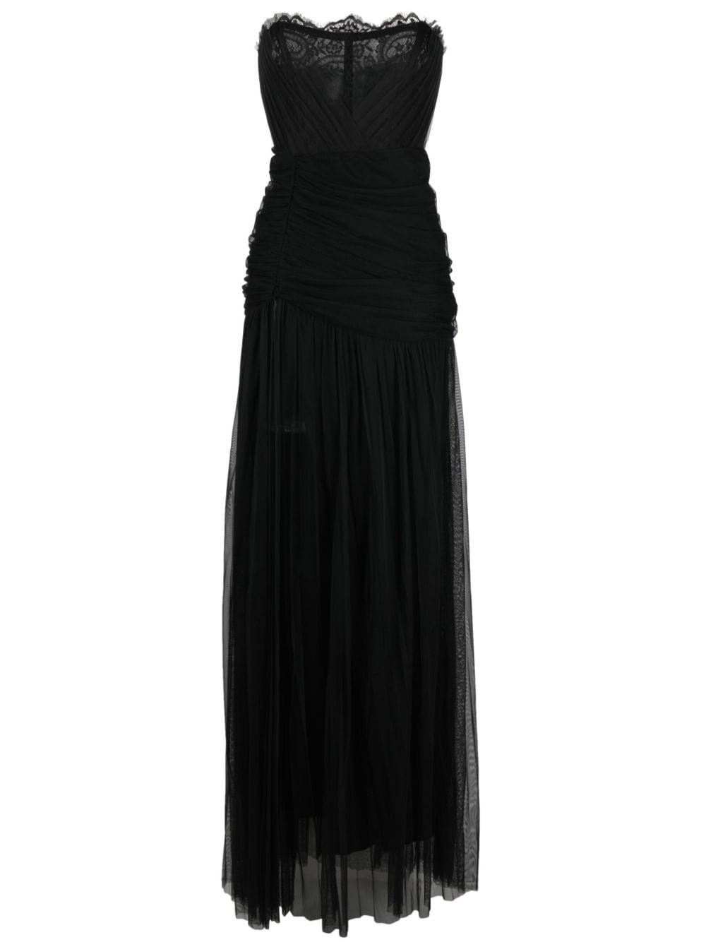 Ana Radu corset-style draped maxi dress - Black von Ana Radu