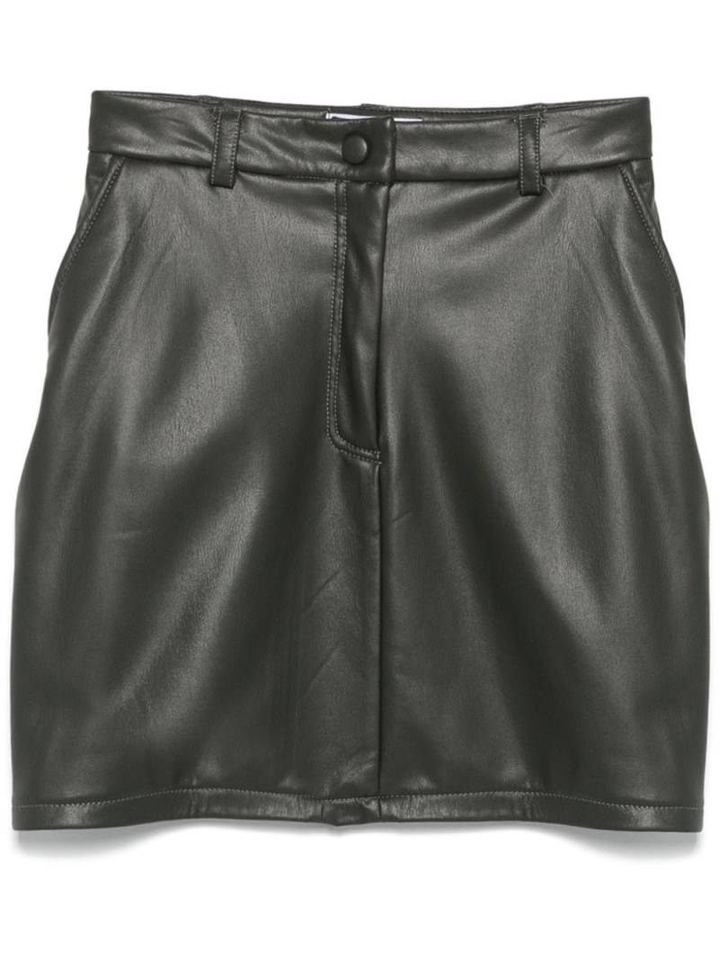 Ana Radu faux-leather mini skirt - Green von Ana Radu