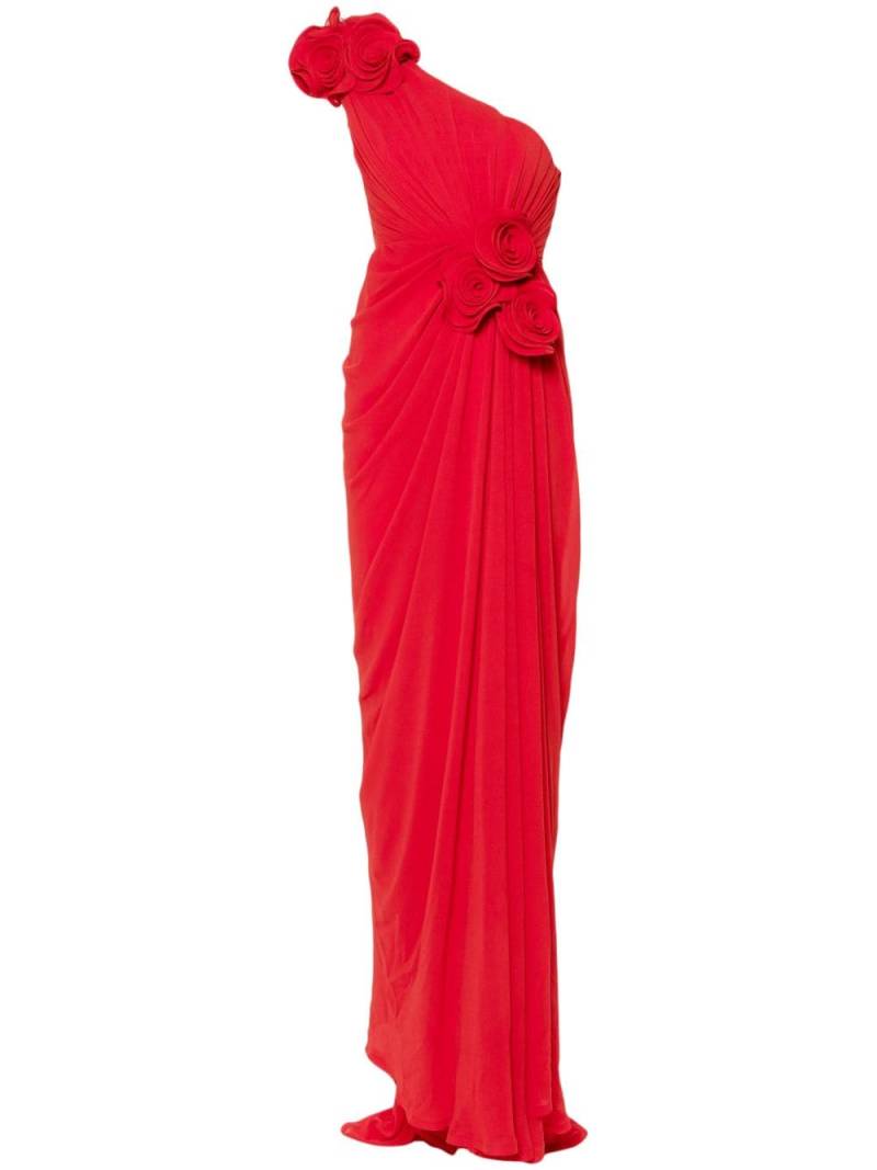 Ana Radu floral-appliqué maxi dress - Red von Ana Radu