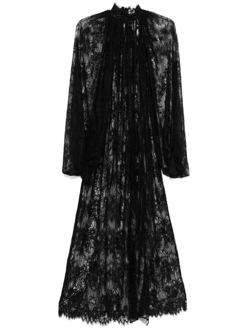 Ana Radu floral-lace tunic - Black von Ana Radu