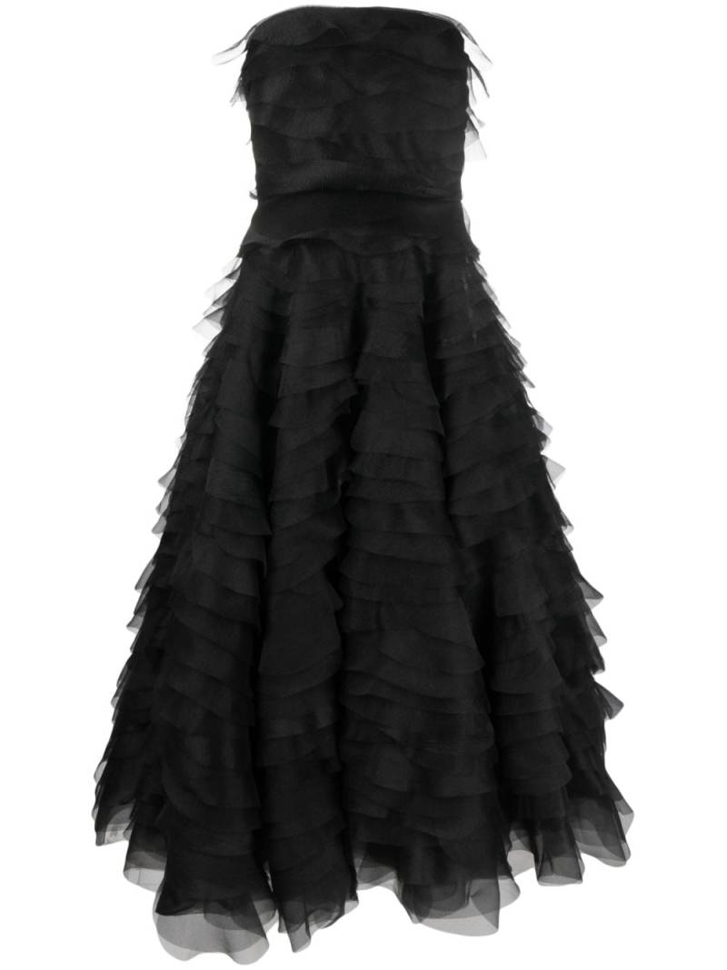 Ana Radu fully-ruffled maxi dress - Black von Ana Radu