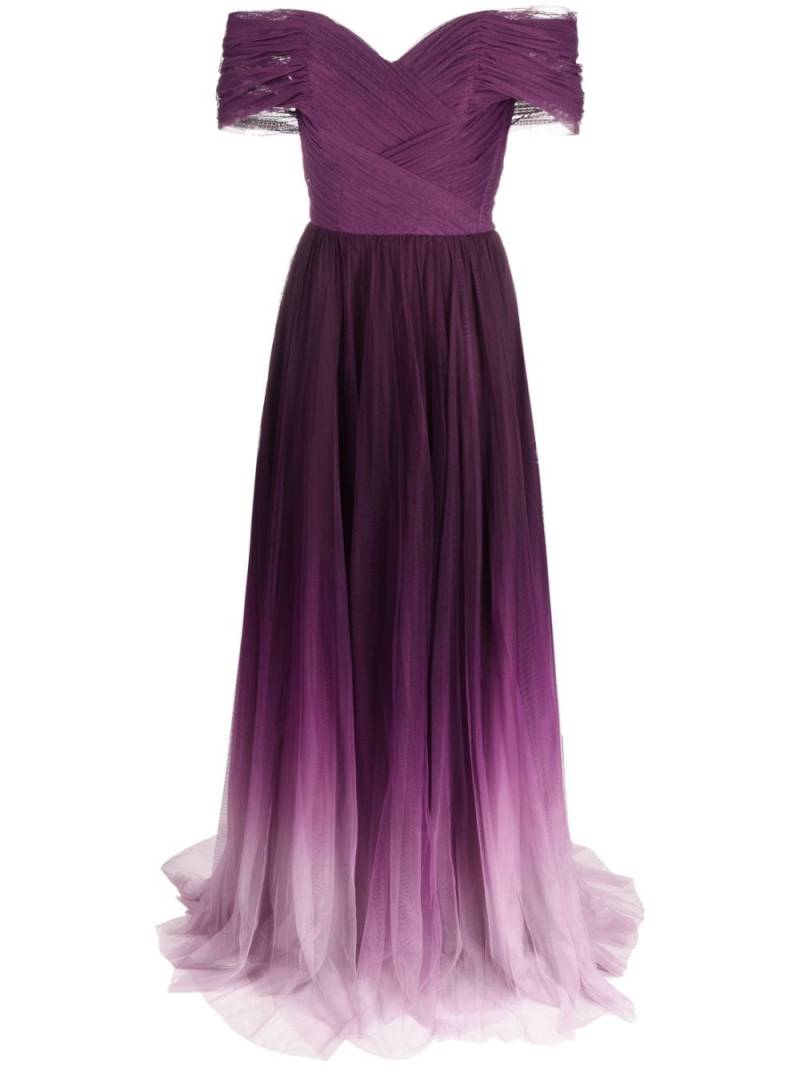 Ana Radu gradient-effect organza maxi dress - Purple von Ana Radu