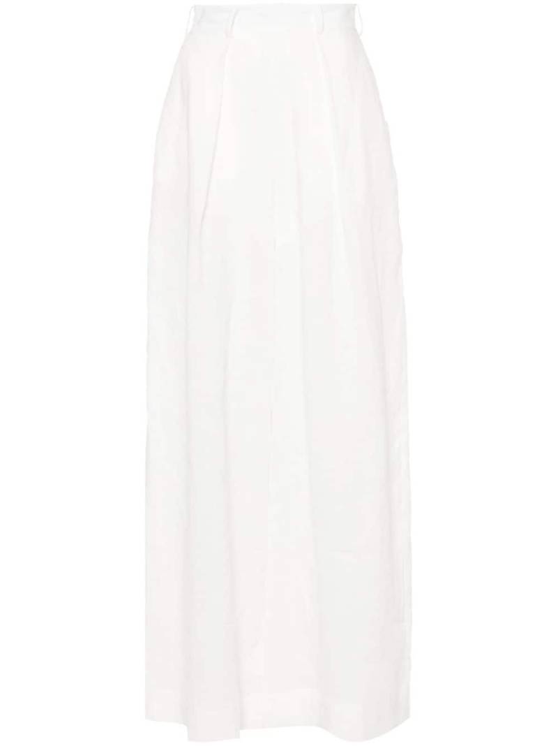 Ana Radu high-waist palazzo pants - White von Ana Radu