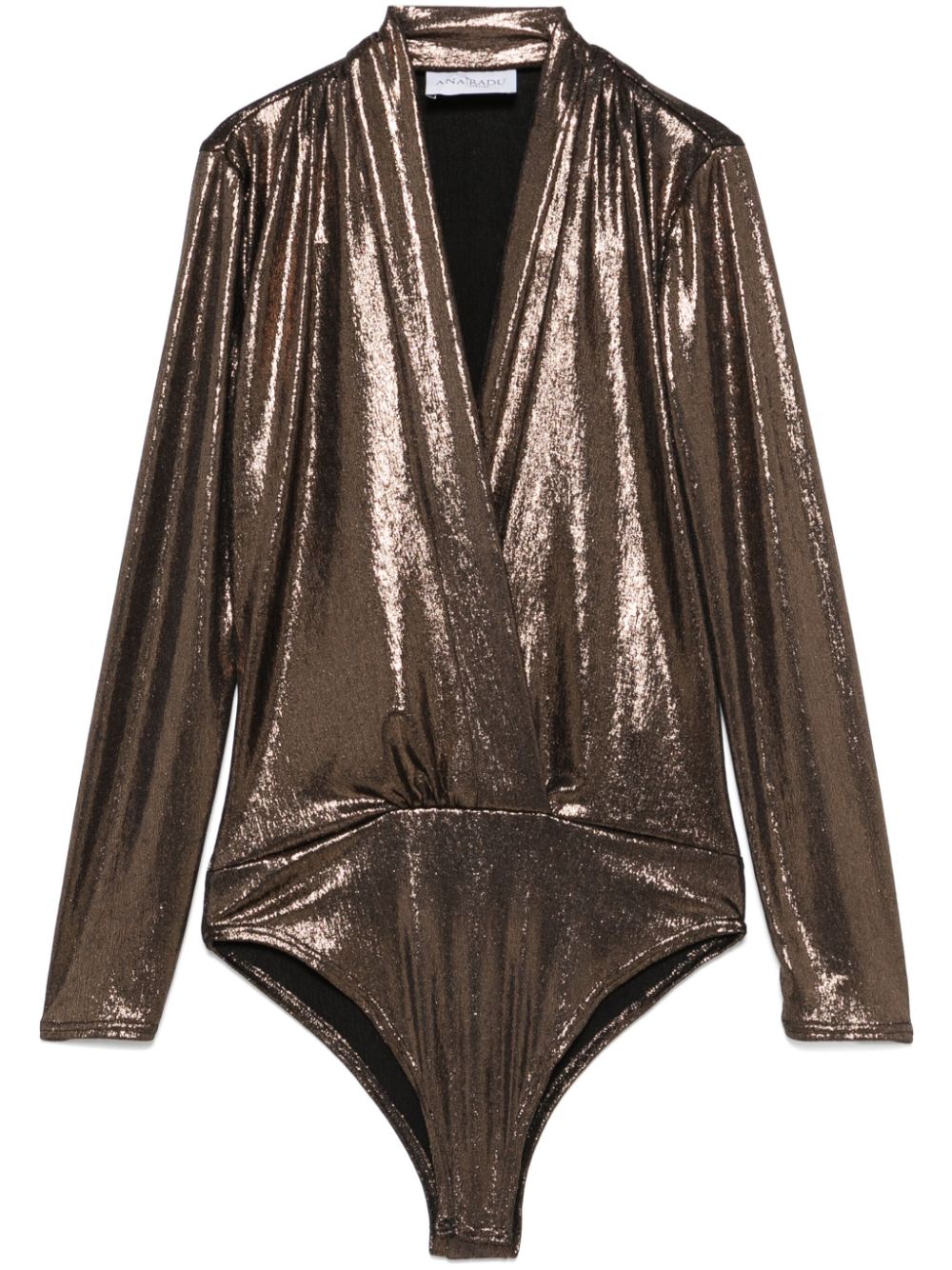 Ana Radu lamé bodysuit - Gold von Ana Radu