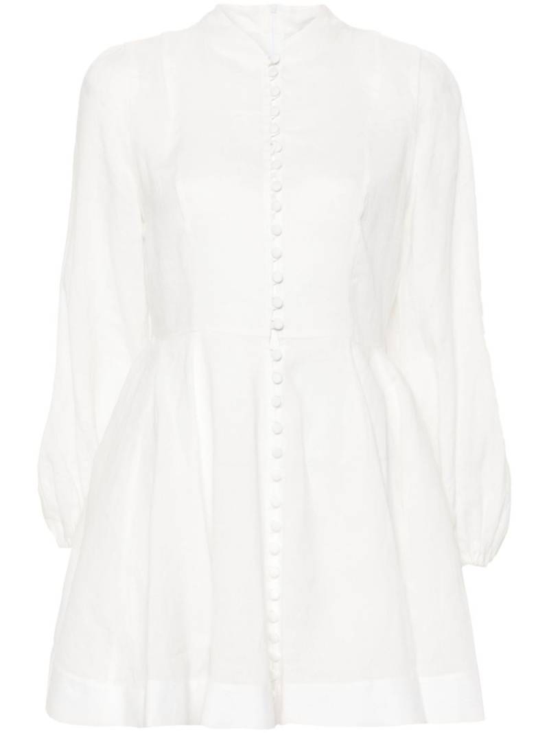 Ana Radu linen mini dress - White von Ana Radu