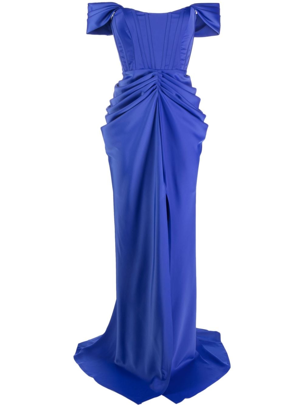 Ana Radu off-shoulder corset gown - Blue von Ana Radu