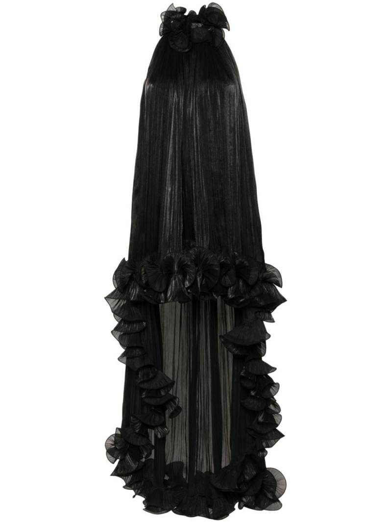 Ana Radu ruffled high-low maxi dress - Black von Ana Radu