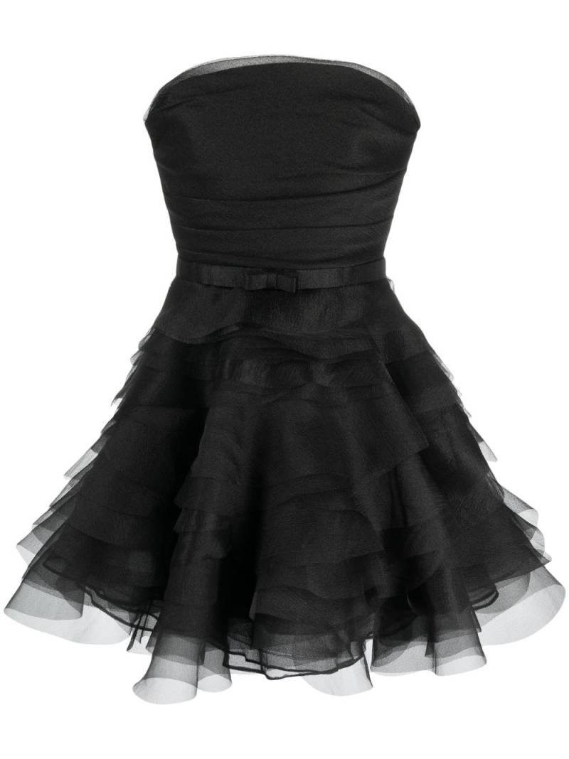 Ana Radu strapless organza minidress - Black von Ana Radu