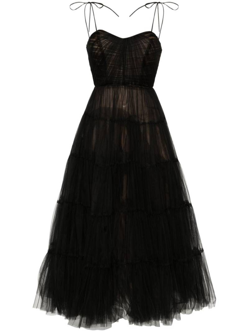 Ana Radu tulle maxi dress - Black von Ana Radu