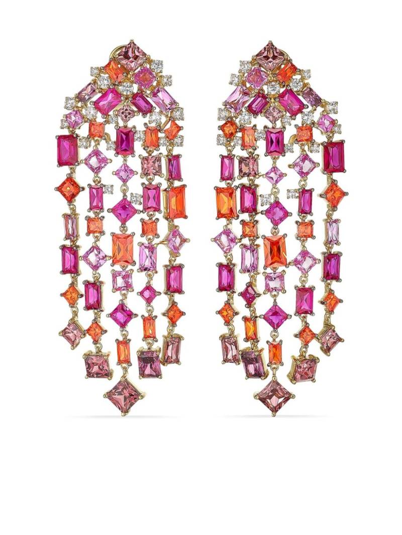 Anabela Chan 18kt gold Cascade multi-stone earrings - Pink von Anabela Chan