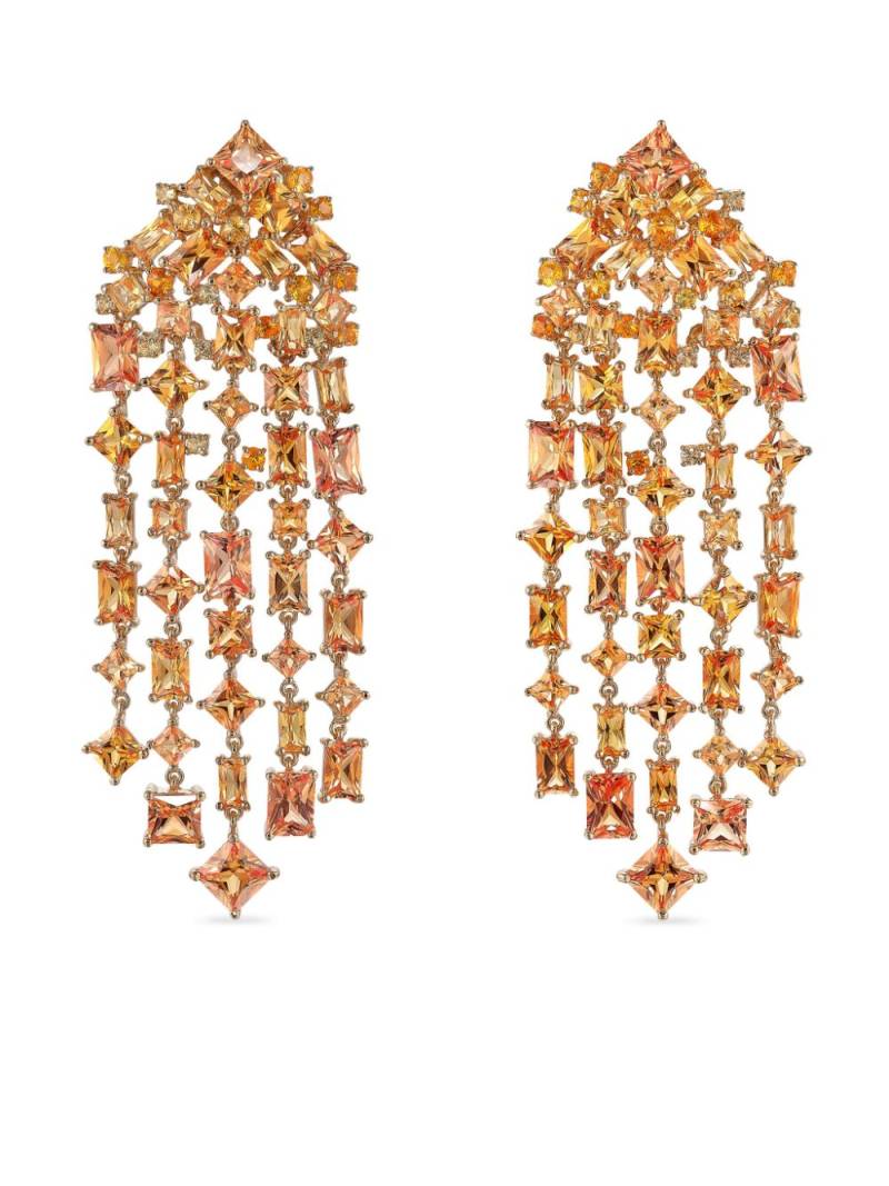 Anabela Chan 18kt gold Cascade sapphire earrings - Orange von Anabela Chan