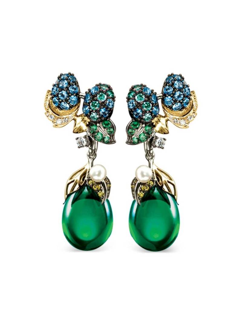 Anabela Chan 18kt gold Greenberry multi-stone earrings von Anabela Chan