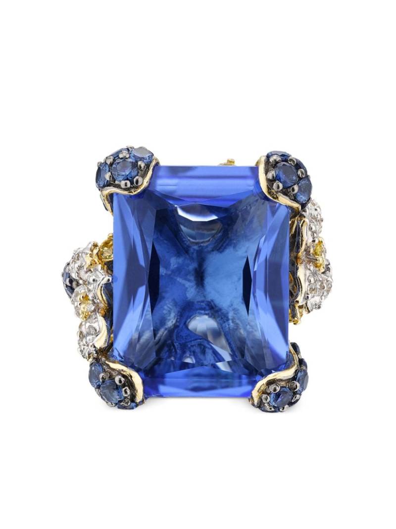 Anabela Chan 18kt gold vermeil Blue Cinderella gemstone ring von Anabela Chan