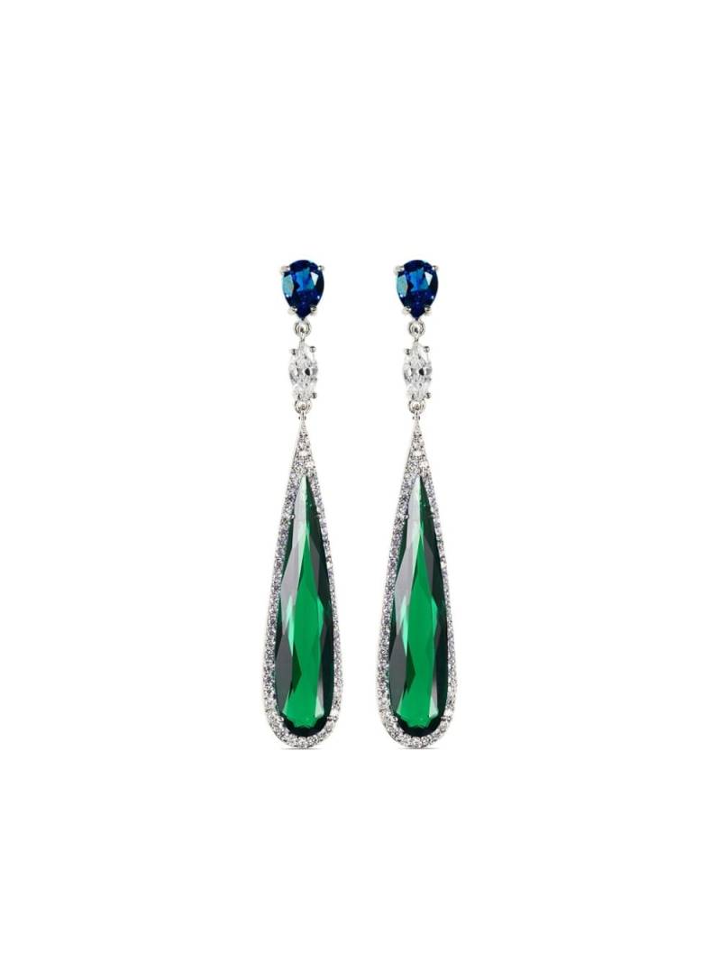 Anabela Chan 18kt white gold Shard multi-stone earrings - Green von Anabela Chan