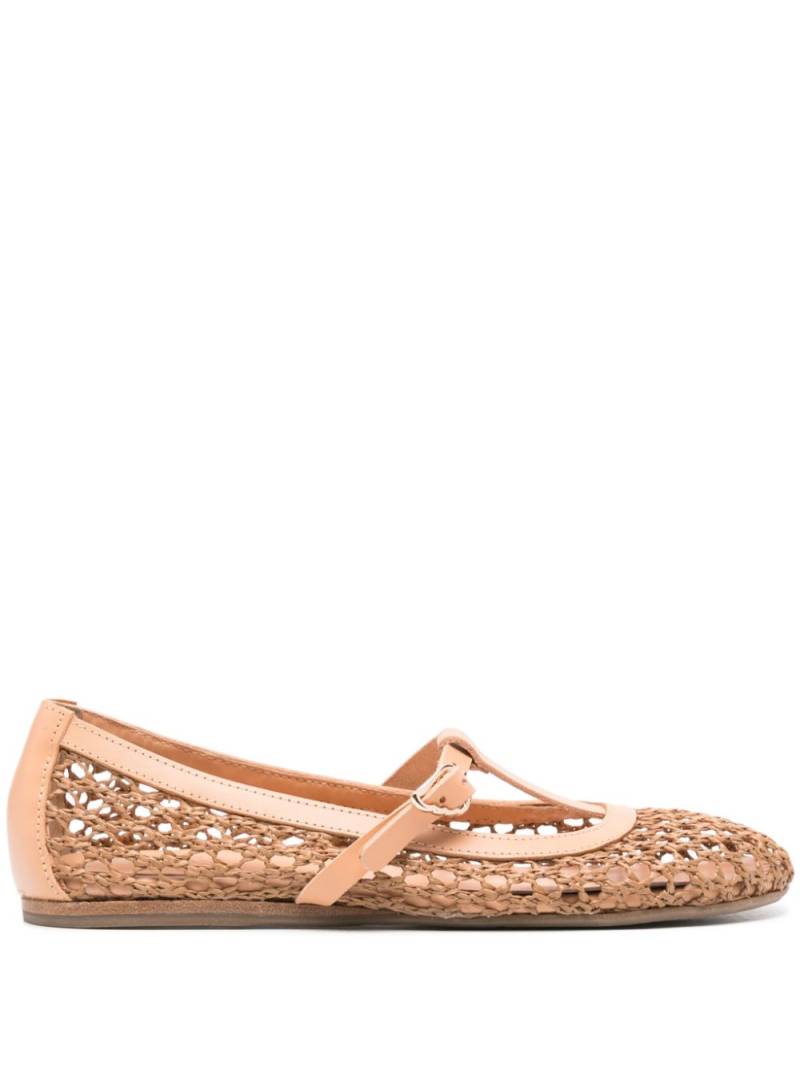 Ancient Greek Sandals Aerati raffia ballerinas - Brown von Ancient Greek Sandals