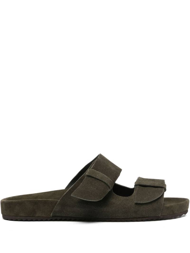 Ancient Greek Sandals Diógenes suede slides - Green von Ancient Greek Sandals