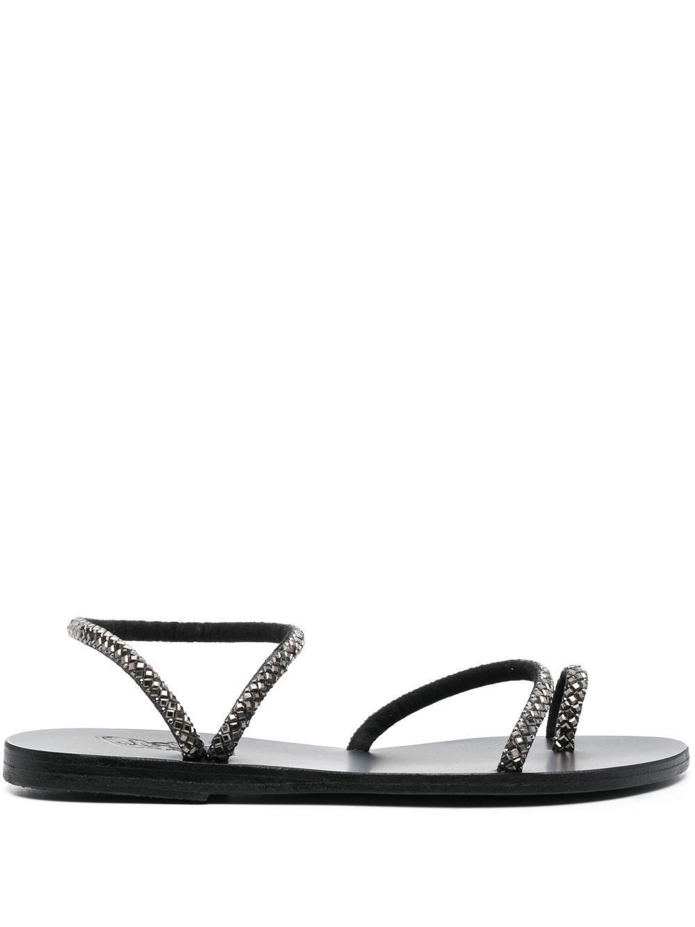 Ancient Greek Sandals Eleftheria crystal-embellished sandals - Black von Ancient Greek Sandals