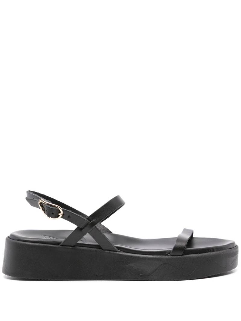 Ancient Greek Sandals Euriali platform leather sandals - Black von Ancient Greek Sandals