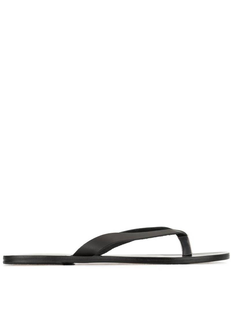 Ancient Greek Sandals Hero slides - Black von Ancient Greek Sandals