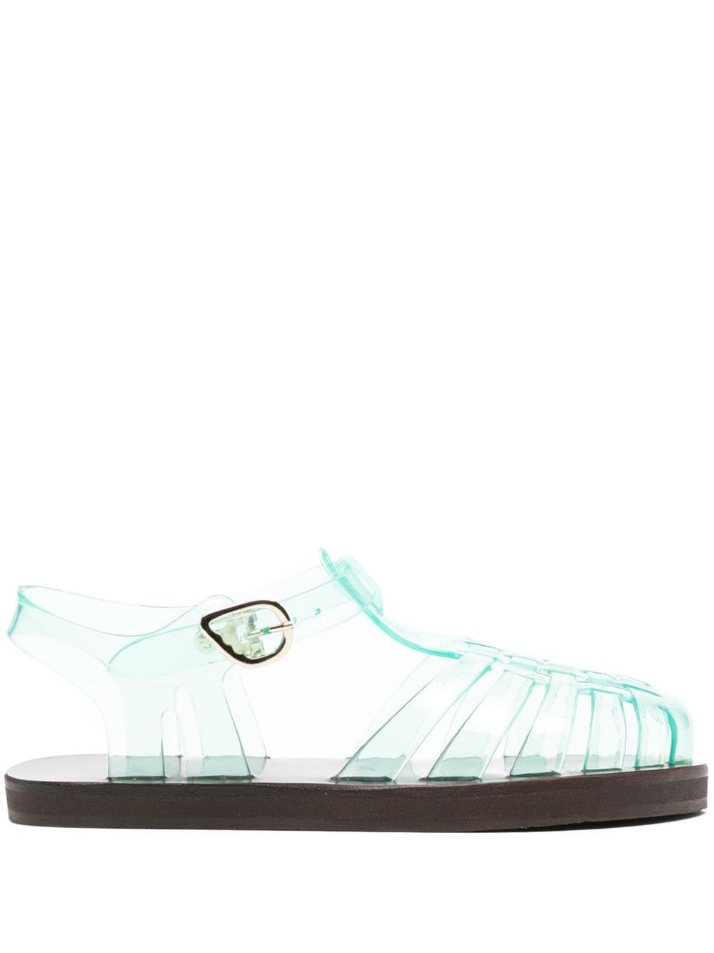 Ancient Greek Sandals Homeria Jelly flat sandals - Green von Ancient Greek Sandals