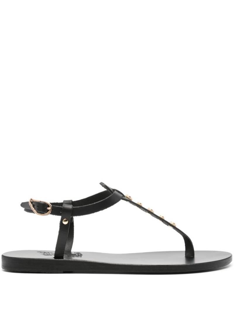 Ancient Greek Sandals Lito bee leather sandals - Black von Ancient Greek Sandals