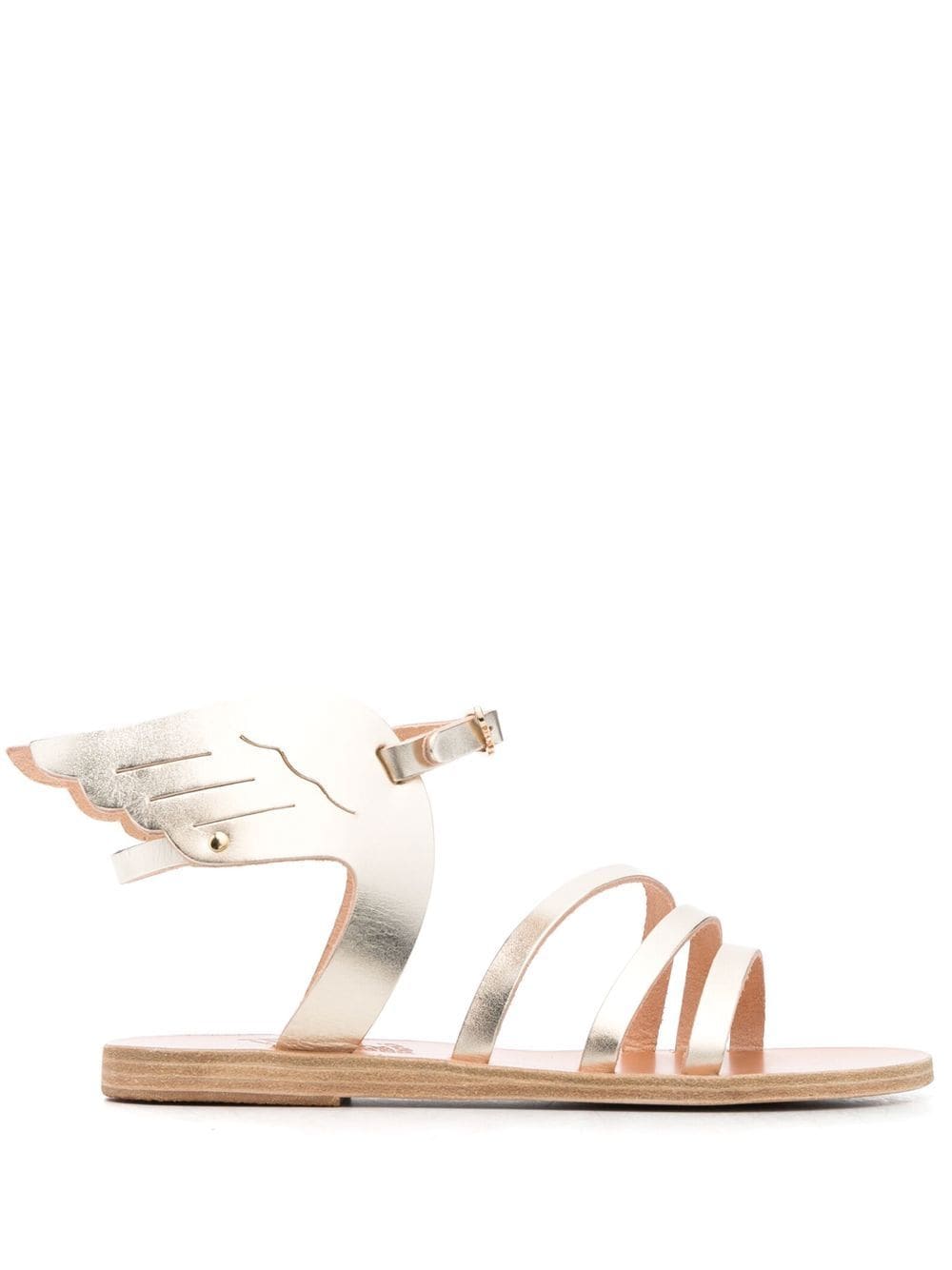 Ancient Greek Sandals triple-strap leather sandals - Gold von Ancient Greek Sandals