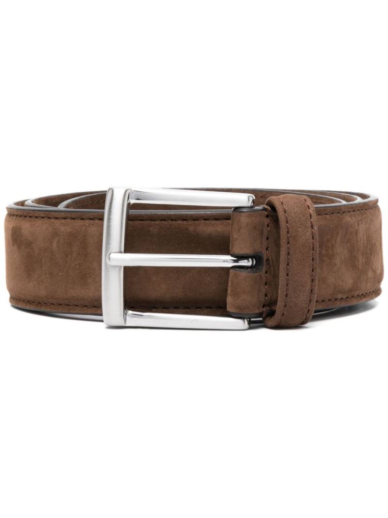 Anderson's buckled suede belt - Brown von Anderson's