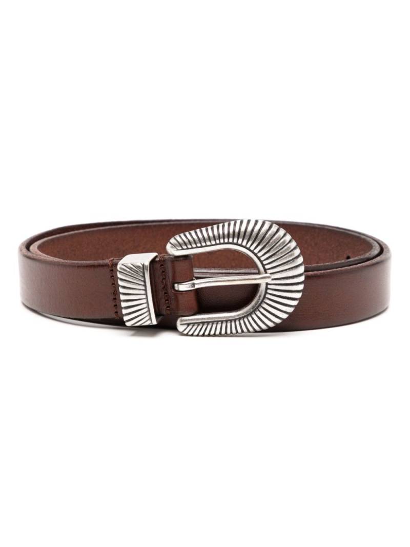 Anderson's Western nubuck leather belt - Brown von Anderson's