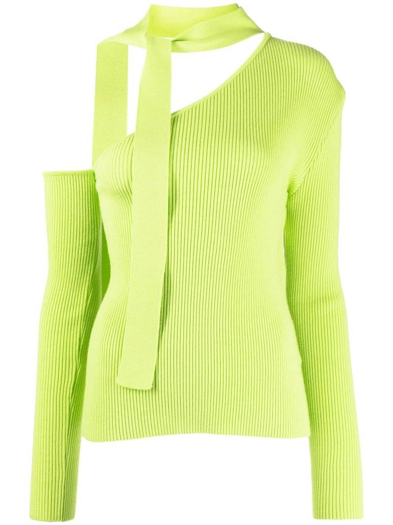 Andersson Bell Conny Scar Neck Tight Knit Top - Green von Andersson Bell