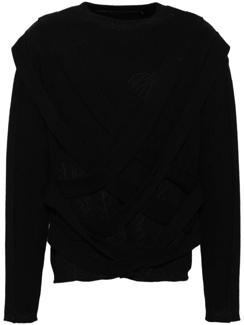 Andersson Bell Harness crew-neck jumper - Black von Andersson Bell