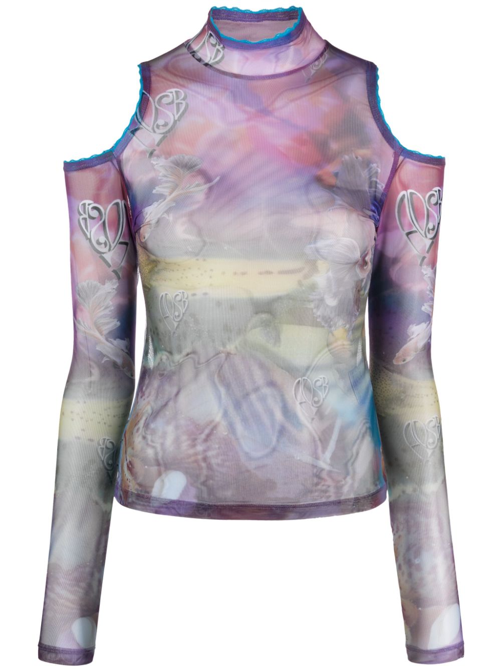 Andersson Bell Luna abstract-print top - Purple von Andersson Bell