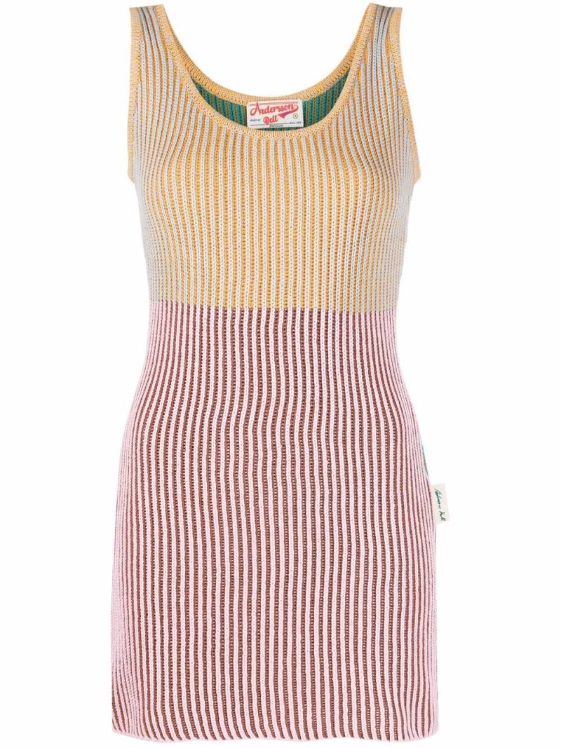 Andersson Bell colour-block ribbed knit vest - Pink von Andersson Bell