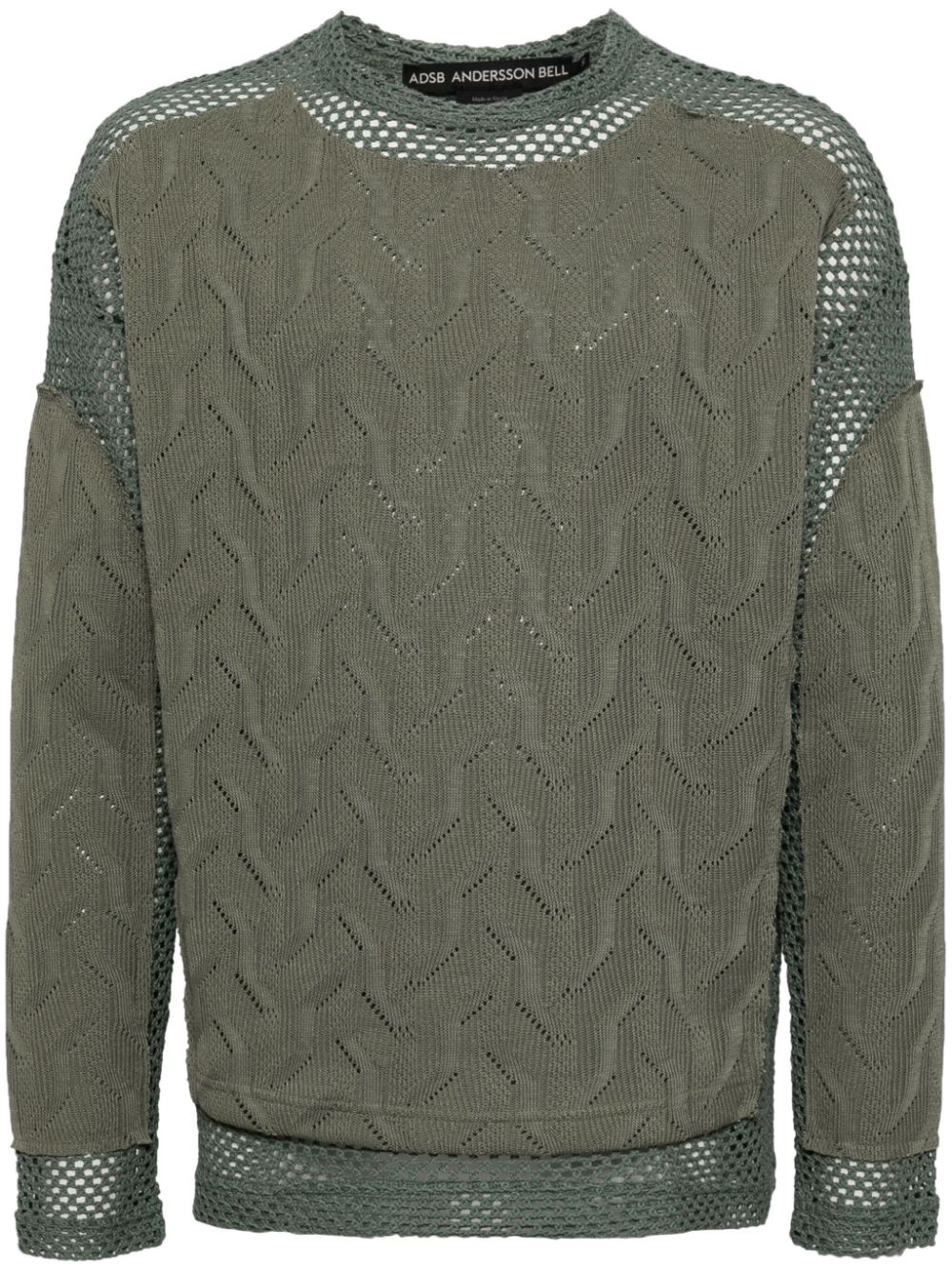 Andersson Bell layered crew-neck jumper - Green von Andersson Bell