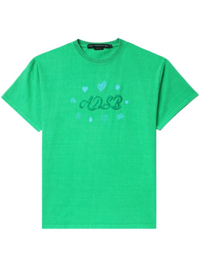 Andersson Bell logo-embroidered T-shirt - Green von Andersson Bell