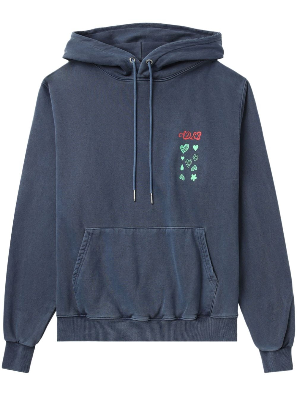 Andersson Bell logo-embroidered cotton hoodie - Blue von Andersson Bell