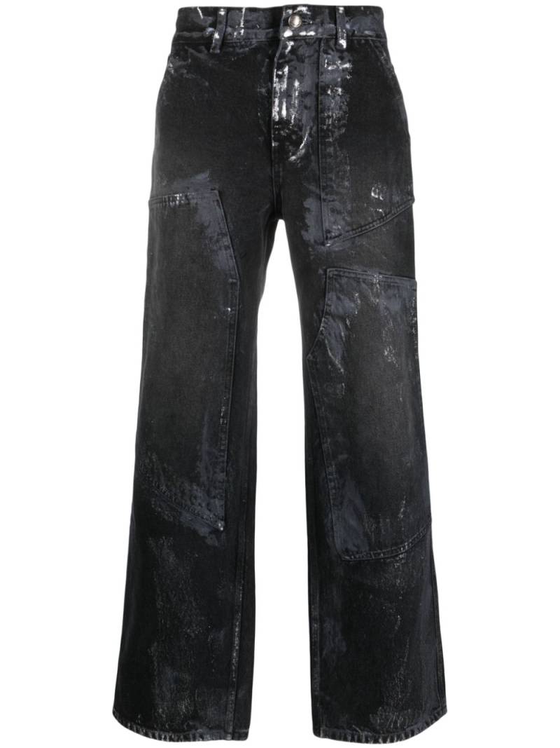 Andersson Bell mid-rise wide-leg jeans - Black von Andersson Bell