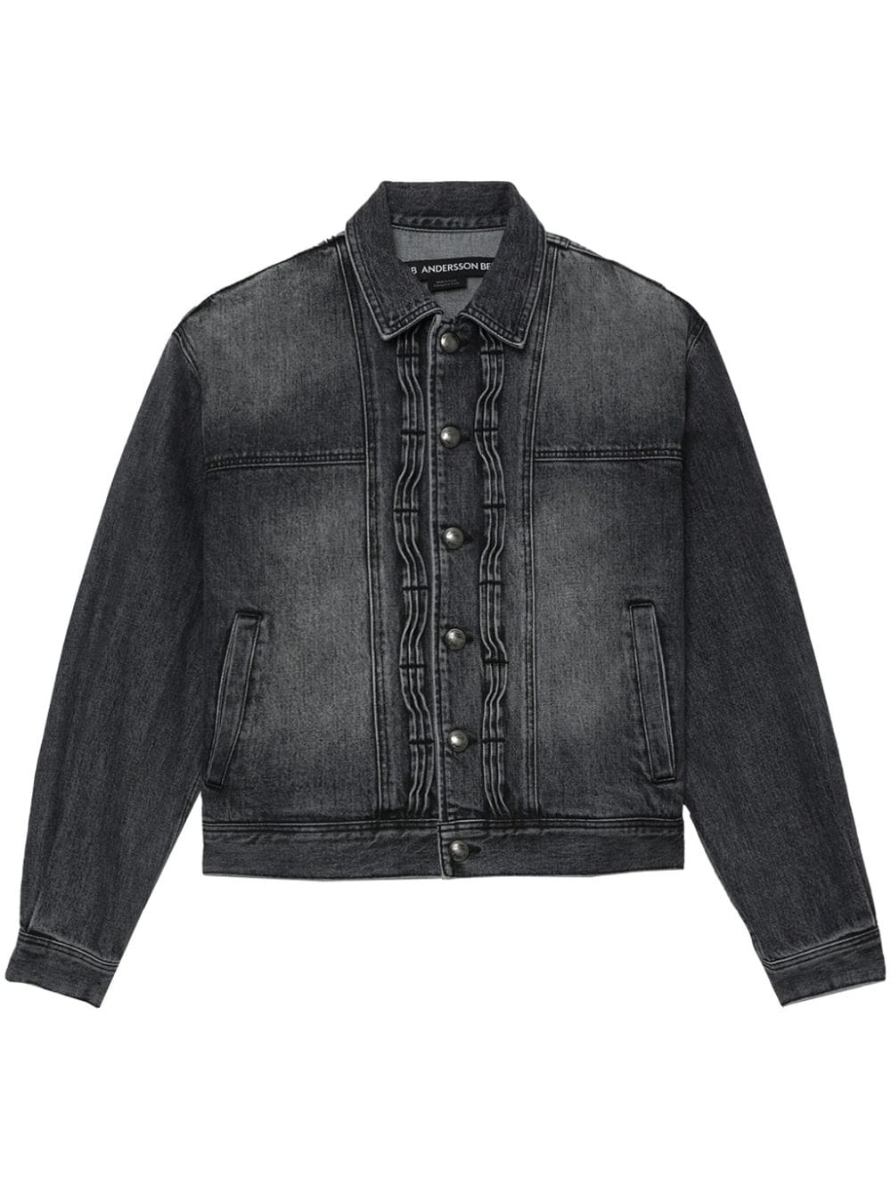 Andersson Bell spread-collar cotton denim jacket - Black von Andersson Bell