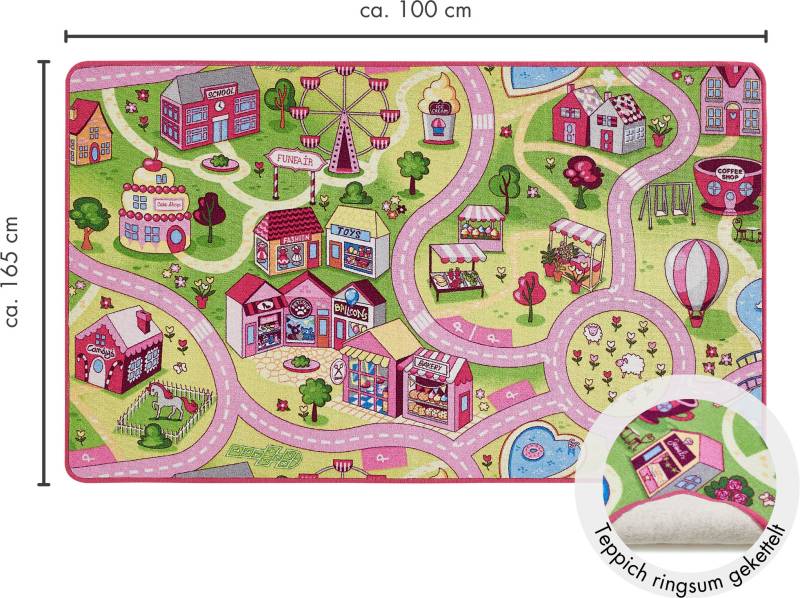 Andiamo Kinderteppich »Strasse Lagerräumung«, rechteckig, 5 mm Höhe, Strassen-Spiel-Teppich, Sonderposten, für Mädchen & Jungen von Andiamo