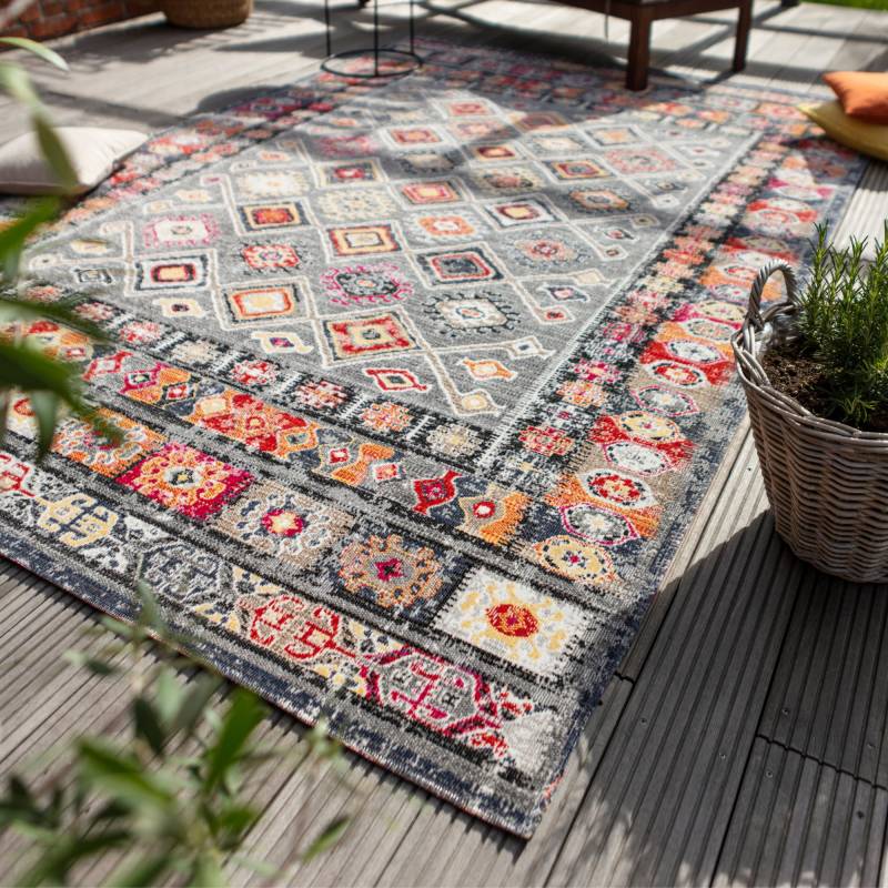 Andiamo Teppich »Colore«, rechteckig, 5 mm Höhe, verschieden Designs, In- und Outdoor geeignet, Wohnzimmer von Andiamo