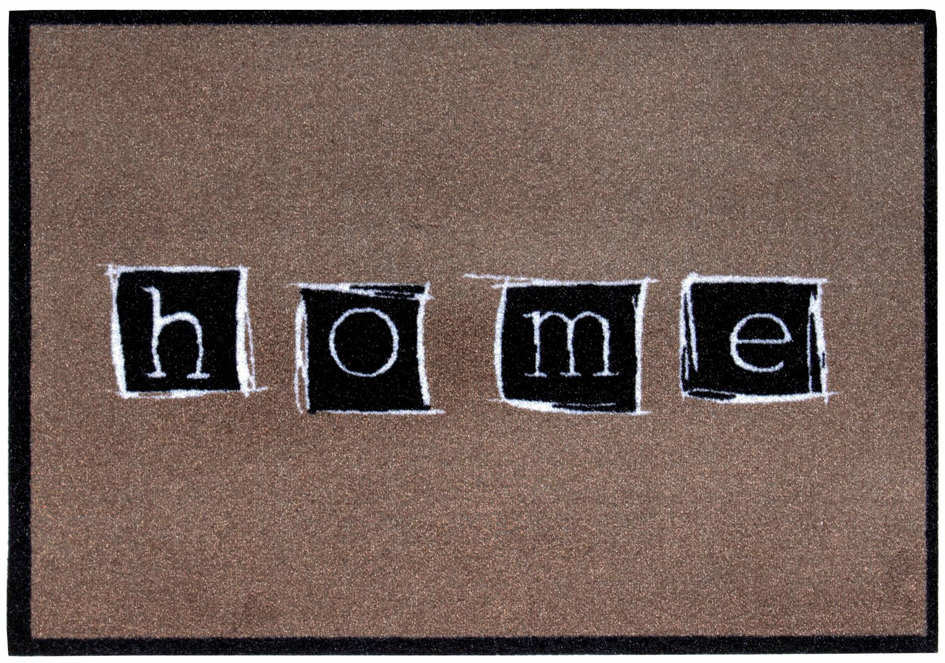 Andiamo Fussmatte »Cellini, Home«, rechteckig, 5 mm Höhe, Schmutzfangmatte, mit Spruch, In- und Outdoor geeignet, waschbar Andiamo Fussmatte »Cellini, Home«, rechteckig, 5 mm Höhe, Schmutzfangmatte, mit Spruch, In- und Outdoor geeignet, waschbar von Andiamo