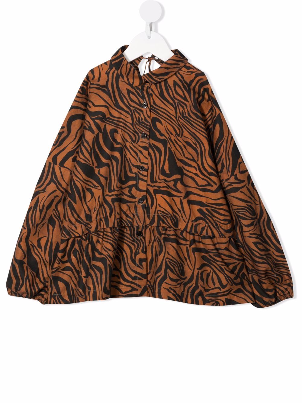 Andorine TEEN animal-print shirt - Brown von Andorine