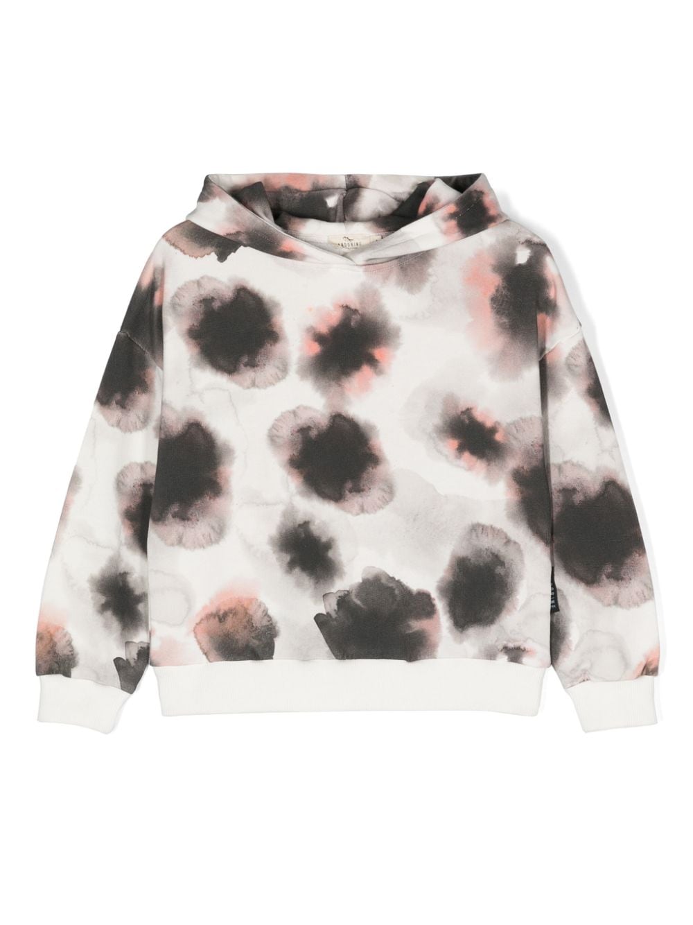 Andorine abstract-print hoodie - Neutrals von Andorine